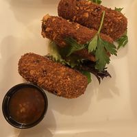 Alheira and cheese croquettes   at Kong - Food Made With Compassion in Lisbon