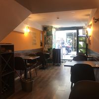 Cozy narrow eating area  at Kong - Food Made With Compassion in Lisbon