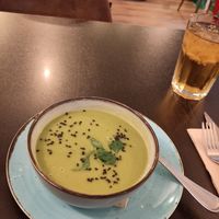 Soup (peas with coconut) at Kong - Food Made With Compassion in Lisbon