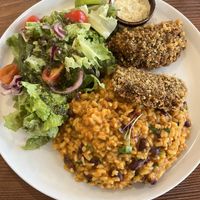 Fish and bean ricee  at Kong - Food Made With Compassion in Lisbon