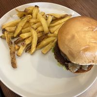 Hamburguer with an amazing sauce (not pictured!)  at Kong - Food Made With Compassion in Lisbon