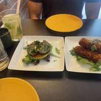 Bruschetta and croquettes  at Kong - Food Made With Compassion in Lisbon