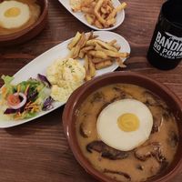 Steak, egg and chips at Kong - Food Made With Compassion in Lisbon