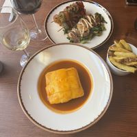 Francesinha and Portuguese skewers  at Kong - Food Made With Compassion in Lisbon