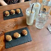 Croquettes, really tasty!   at Kong - Food Made With Compassion in Lisbon