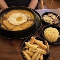 Very mustardy steak with an egg that was maybe a little dry  at Kong - Food Made With Compassion in Lisbon