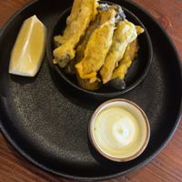 fried cuttlefish  at Kong - Food Made With Compassion in Lisbon