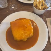 Francesinha (Portuguese sandwich)  at Kong - Food Made With Compassion in Lisbon