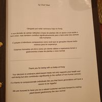 Carte at Kong - Food Made With Compassion in Lisbon