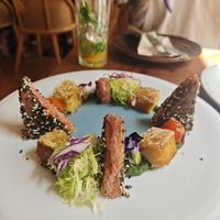 Mediterranean “Salmon” at Kong - Food Made With Compassion in Lisbon