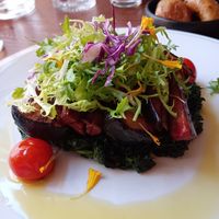 The "octopus" main course at Kong - Food Made With Compassion in Lisbon