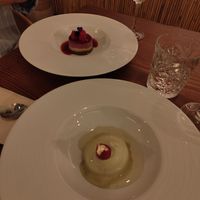Petit gâteau and cheese cake at Kong - Food Made With Compassion in Lisbon