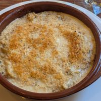 Portuguese 'cod' with cream at Kong - Food Made With Compassion in Lisbon
