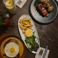 Bitoque and Mediterranean Salmon at Kong - Food Made With Compassion in Lisbon