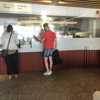 Inside at Falafel Yoni in Montreal