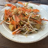 Spicy vegan noodles   at Snake River Brewing in Jackson