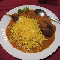 Egg plant Bengal & coconut rice at Suprabhatham in Kovalam