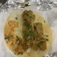 Chicken taco… doesn’t look fancy but who cares   at Mi Mercadito in Pomona
