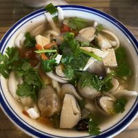 Vietnamese vegan udon   at Lien Hoa in Hue