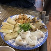 Glutinous rice pancakes (we didn’t like)  at Lien Hoa in Hue