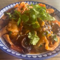 Mecan sauce dish, the bread came later at Lien Hoa in Hue