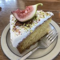 Fig cake at Khamsa in Erskineville