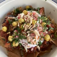 Eggplant + tomato dish  at Khamsa in Erskineville