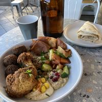 Jerusalem Bowl and Pita Bread   at Khamsa in Erskineville