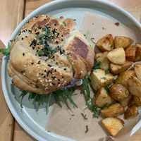 Hand cut potatoes were so good too  at Khamsa in Erskineville