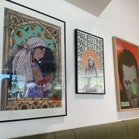 Free PalesPalestine  at Khamsa in Erskineville