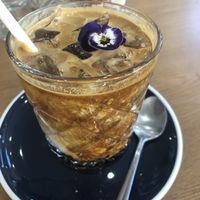 Iced latte  at Khamsa in Erskineville