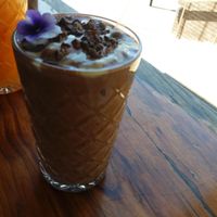 Choc smoothie at Khamsa in Erskineville