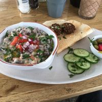 Fava beans for breakfast!  at Khamsa in Erskineville