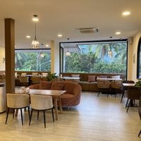 Upstairs seating  at Deli Devi in Koh Phangan