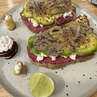 Avo & beet toast 😋  at Deli Devi in Koh Phangan