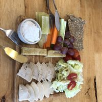 cheese platter   at Deli Devi in Koh Phangan