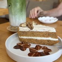 Raw carrot cake   at Deli Devi in Koh Phangan