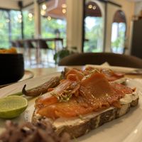 Lox bread   at Deli Devi in Koh Phangan