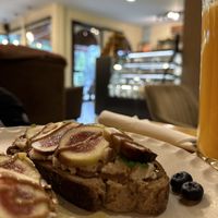 Ricotta cheese and fig bread   at Deli Devi in Koh Phangan