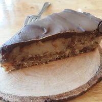 Almond caramel slice at Deli Devi in Koh Phangan