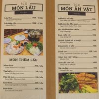 menu5 at Tiem Chay Xua in Da Nang