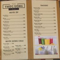 menu6 at Tiem Chay Xua in Da Nang