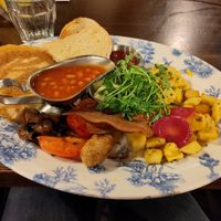 Full vegan breakfast plus pancakes! at Bill's in Nottingham