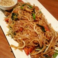 Vegetarian pad thai with no egg at Talay Thai in Dartmouth