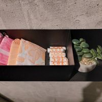 Free stuff in the bathroom at Tavci Kuhna in Lesce