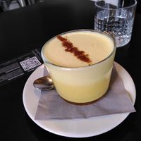 Turmeric latte at Tavci Kuhna in Lesce