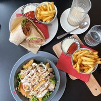 Amaze wrap and Caesar salad   at Tavci Kuhna in Lesce