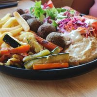 Falafel salad at Tavci Kuhna in Lesce