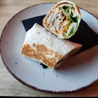 Bean protein wrap at Tavci Kuhna in Lesce