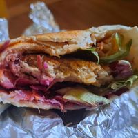 Veg wrap at Tavci Kuhna in Lesce